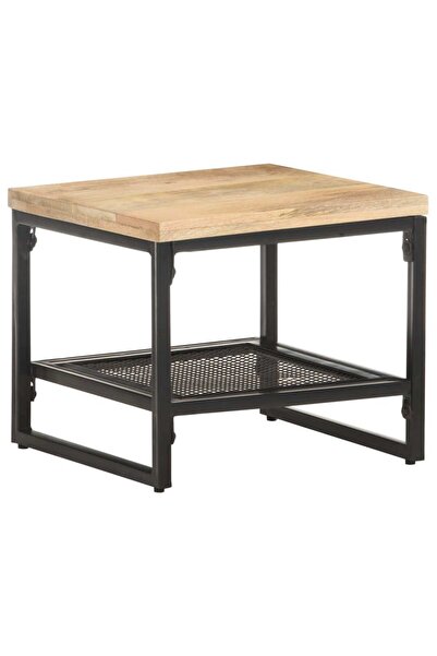 Concept Βοηθητικό τραπέζι, 40 x 40 x 35 εκ., μασίφ ξύλο μάνγκο