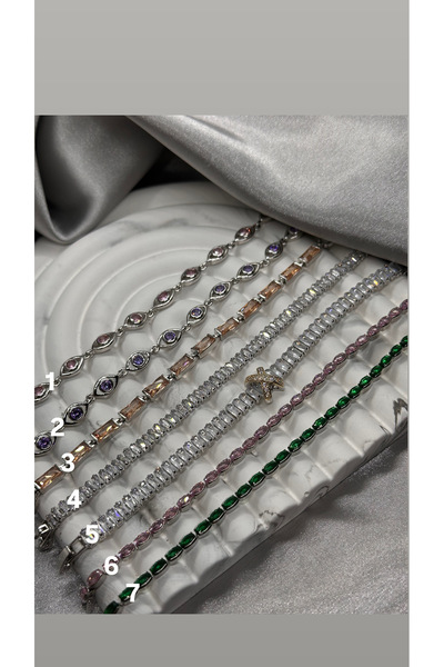 Bade Jewelry Vip Silver Çeşitli Model Kararmaz Şık Bileklik
