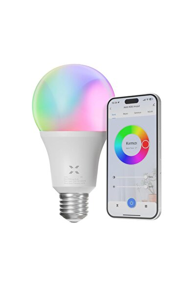 Xenon Smart Akıllı Wi-Fi Akıllı RGB Ampul Mobil Uygulama Denetimli Google Ale...