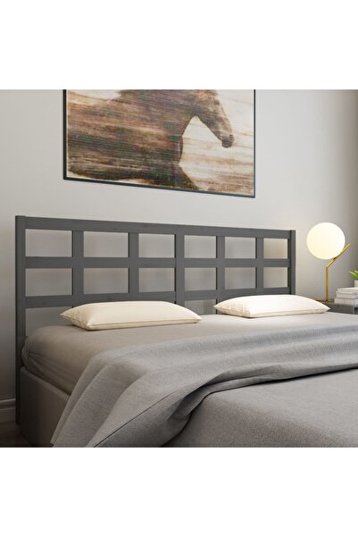 Concept Tăblie de pat, gri, 205,5x4x100 cm, lemn masiv de pin