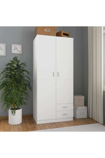 Concept Șifonier, alb, 80x52x180 cm, PAL