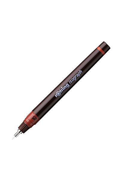 Rotring Isograph Teknik Çizim Kalemi, 0,1 mm, Siyah mürekkep