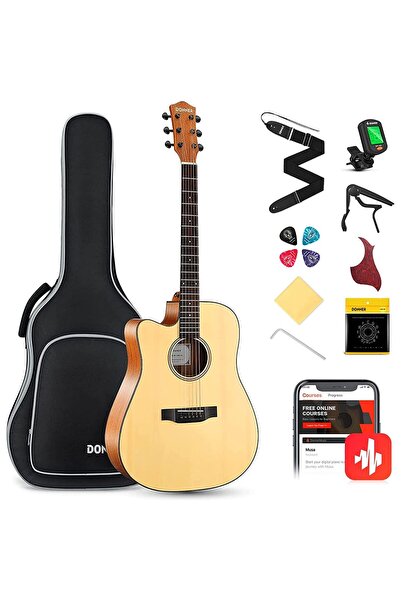 Donner DAG-1CL Solak Akustik Gitar Paketi (Natural)