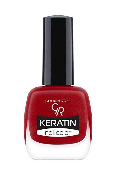 Golden Rose Keratin Nail Color No: 122 - Strengthening Shiny Nail Polish with...