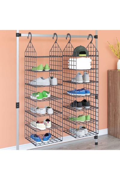 Concept Organizator pentru dulap suspendat, cu 7 rafturi, 2 buc.