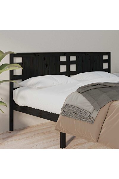 Concept Κομοδίνο, μαύρο, 166x4x100 cm, μασίφ ξύλο πεύκου