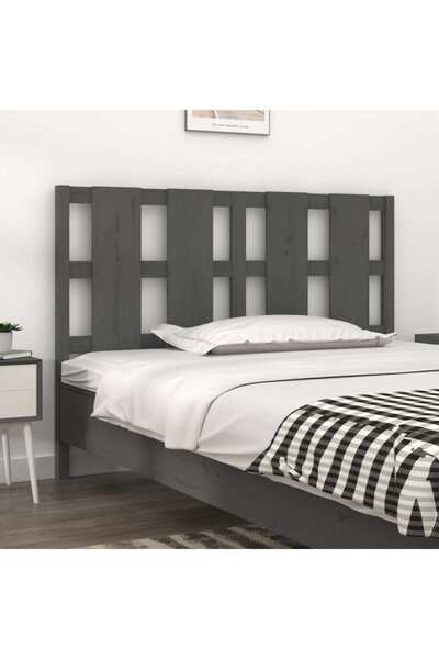 Concept Κομοδίνο, γκρι, 125,5x4x100 εκ., μασίφ ξύλο πεύκου