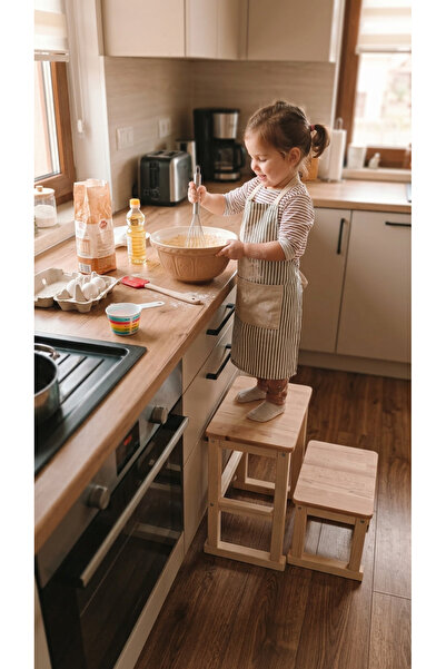 Moccotoys Montessori Öğrenme Kulesi & Aktivite Masası İkili Set