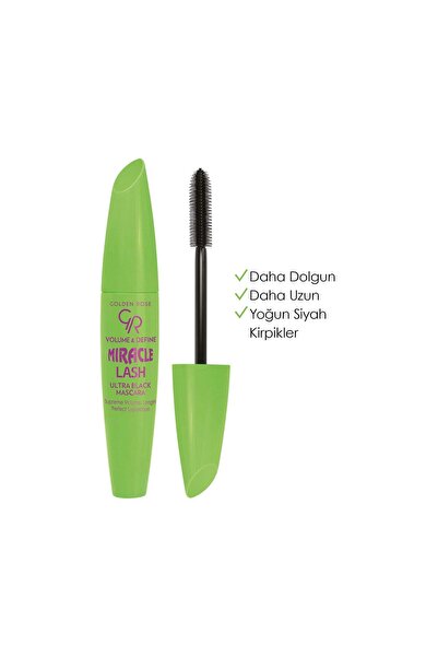 Golden Rose Volume & Define Miracle Lash Mascara - Hacim Sağlayan Ultra Maskara