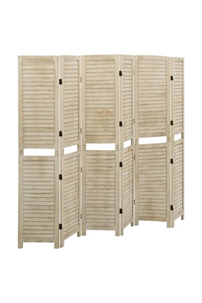 Concept Paravan de cameră cu 6 panouri, 210x165 cm,lemn masiv Paulownia