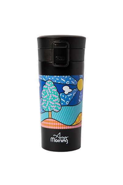 Any Morning 380 ml Paslanmaz Mug, Çift Katmanlı, Sızdırmaz Kapaklı, BA21522