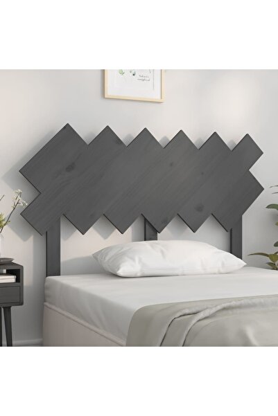 Concept Tăblie de pat, gri, 122,5x3x80,5 cm, lemn masiv de pin