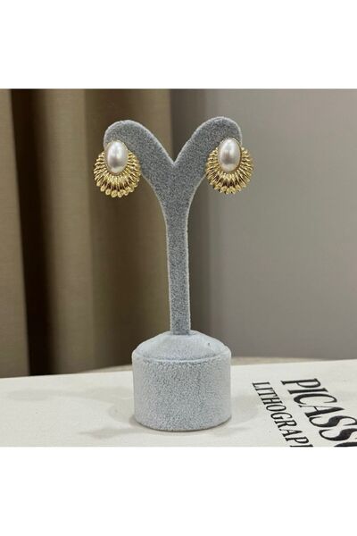 stainless steell İnci Çelik Küpe