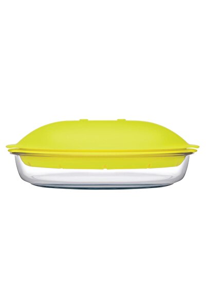 Paşabahçe 59524T00 Buharda Pişirici, 28.5 x 27 x 9.5 cm, Mikrodalgaya Uygun, Cam