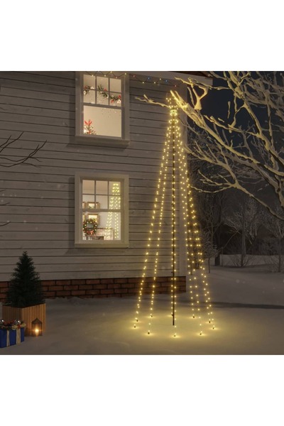 Concept Коледна елха, 310 светодиода, топло бяло, 300 см, с колче