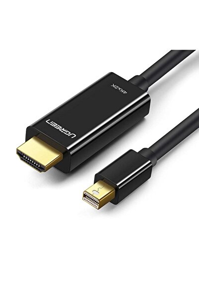 Ugreen 4K Mini Displayport HDMI Dönüştürücü Kablo, 3 Metre, Siyah