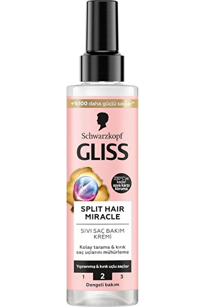 Gliss Split Miracle Kırık Uçları Mühürleyen Sıvı Saç Bakım Kremi - İyonik Kom...