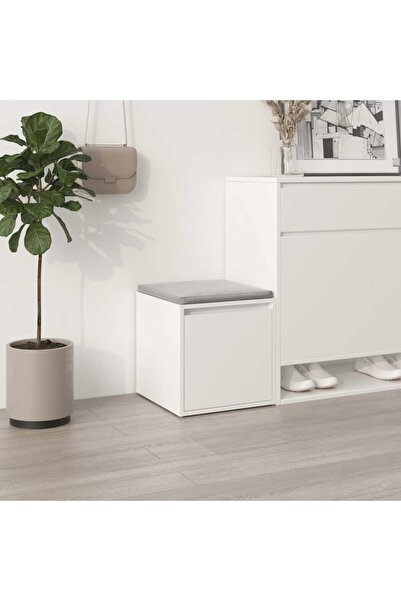 Concept Cutie cu sertar, alb, 40,5x40x40 cm, lemn compozit