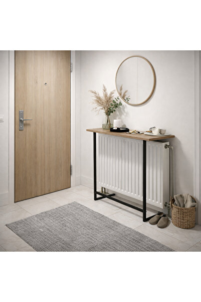 ISDA HOME Dekoratif Kalorifer Peteği Üstü Raf 100 cm Yükseklik - Metal Ayaklı...
