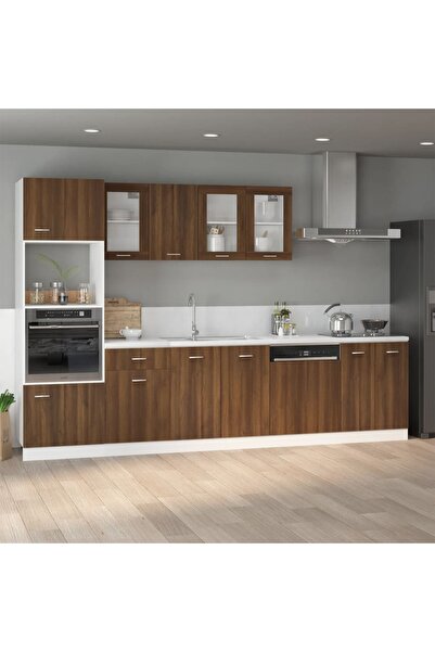 Concept Dulap inferior de chiuvetă, stejar maro, 80x46x81,5 cm, lemn