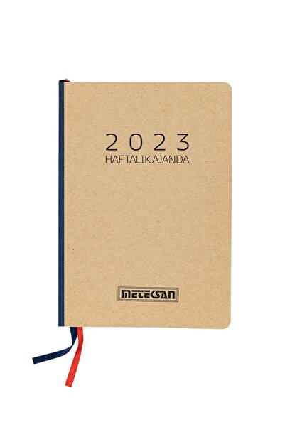 Meteksan Kraft Karton Kapaklı Haftalık Ajanda, 2023
