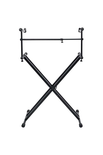 Concept Set suport dublu claviatură, cadru în formă de X, negru