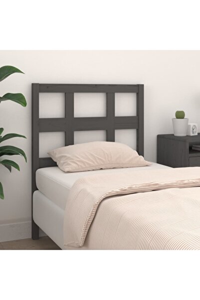 Concept Κομοδίνο, γκρι, 80,5x4x100 εκ., μασίφ ξύλο πεύκου