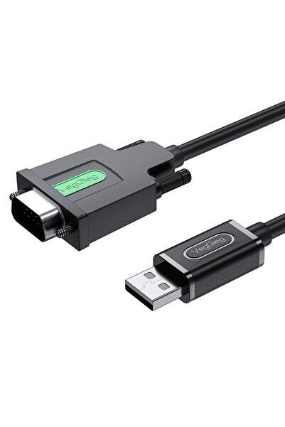 Veggieg USB 2.0 to RS232 DB9 PL2303 Chip Dönüştürücü Adaptör Kablo 1.5 Metre