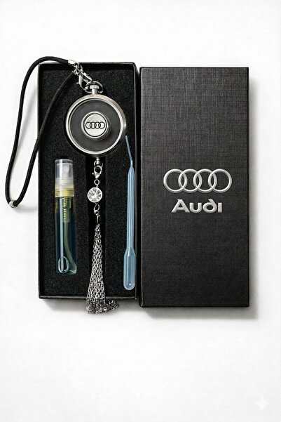 LİNALP Lüks Audi Uyumlu Araç İçi Koku Difüzör Asma Metal Tasarım Uzun Süre Ka...