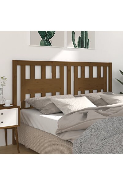 Concept Κομοδίνο, μελί καφέ, 206x4x100 εκ., μασίφ ξύλο πεύκου