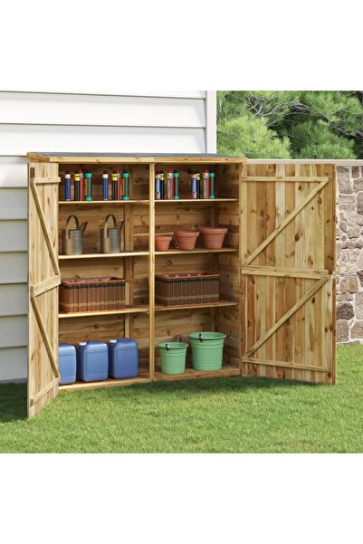 Concept Magazie de grădină pentru scule, 163x50x171 cm, lemn masiv pin
