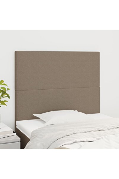 Concept Κομοδίνα, 2 τεμ., γκρι-μπεζ, 90x5x78/88 cm, ύφασμα