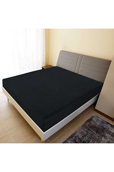 Concept Ελαστικό Σεντόνι , 2 τεμ., μαύρο, 160x200 εκ., Βαμβάκι