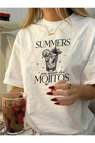 Marco Fresco Unisex Casual κοντομάνικο μπλουζάκι Summers Mojito με τύπωμα You...