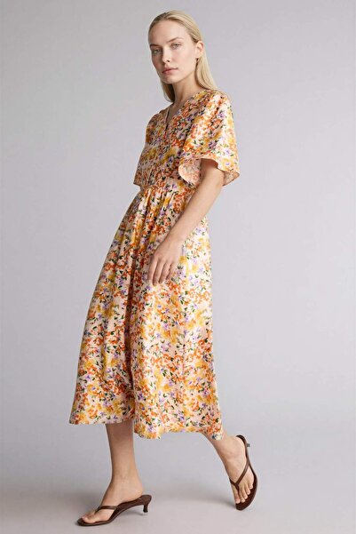 DeFacto O rochie cu decolteu în V croială și mâneci scurte G8284AX26SM