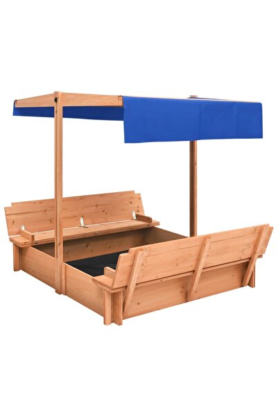 Concept Cutie de nisip cu acoperiș, 112x112x112 cm, lemn brad