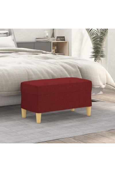 Concept Bancă, roșu vin, 70x35x41 cm, textil