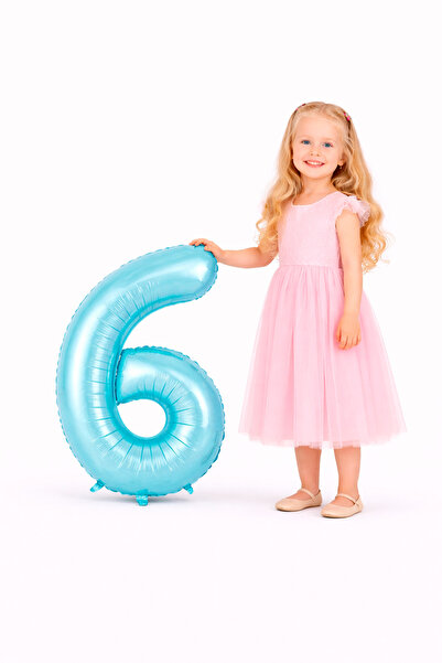Yusuf Dirik YD Party Supplies بالون فويلو على شكل رقم 6 مقاس 76 سم 34 بوصة