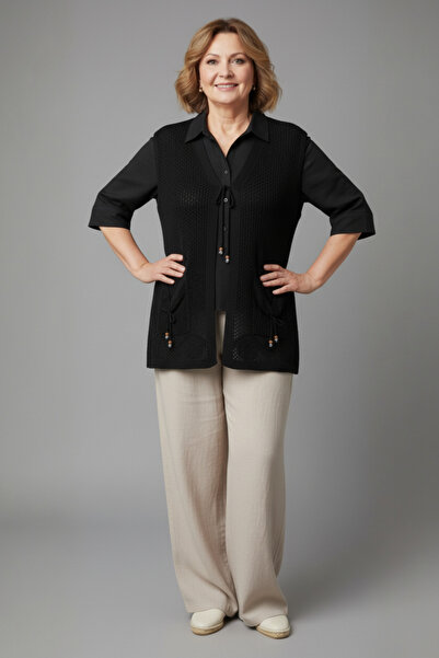 Laden Plus Size Knitwear Women's Oversized Summer Cotton Pack Anti-Sweat Lace...