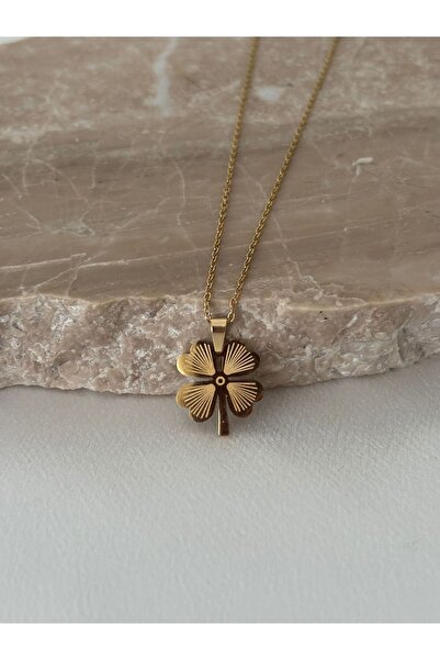 stainless steell Clover Steel Necklace