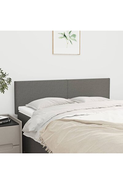 Concept Tăblii de pat, 2 buc., gri închis, 72x5x78/88 cm, textil