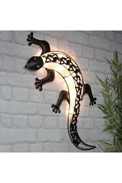 02Lady Fashion HI Ηλιακό φωτιστικό τοίχου LED Gecko