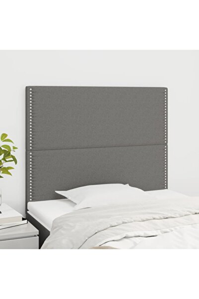 Concept Κομοδίνα, 2 τεμ., σκούρο γκρι, 100x5x78/88 cm, ύφασμα