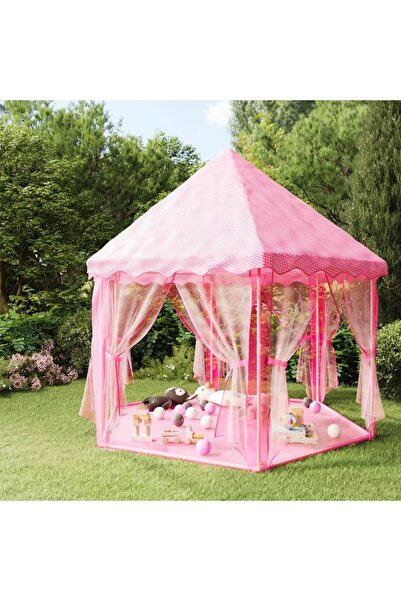 Concept Cort de joacă Princess cu 250 de bile, roz, 133x140 cm