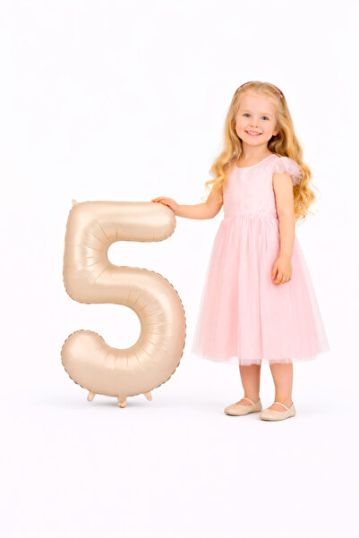 Yusuf Dirik YD Party Supplies بالون فويلو على شكل رقم 5 مقاس 76 سم 34 بوصة