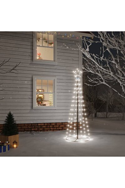 Concept Κωνικό χριστουγεννιάτικο δέντρο, 108 LED, ψυχρό λευκό, 70x180 εκ.