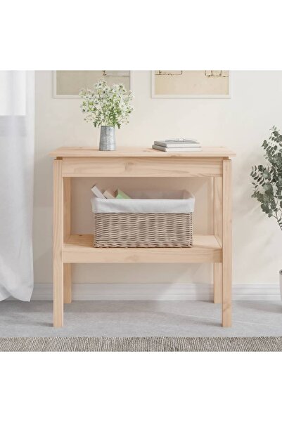 Concept Τραπέζι κονσόλας, 80x40x75 cm, μασίφ ξύλο πεύκου