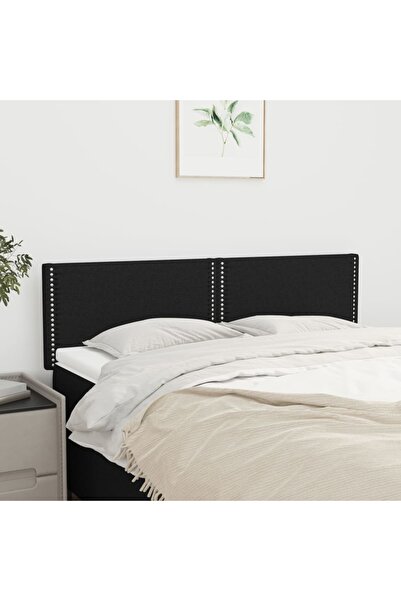 Concept Tăblii de pat, 2 buc., negru, 72x5x78/88 cm, textil