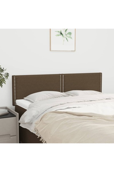 Concept Tăblii de pat, 2 buc., maro închis, 72x5x78/88 cm, textil