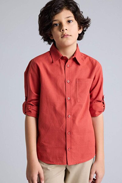 DeFacto Linen Look Shirt for Boys B5983A826Sp